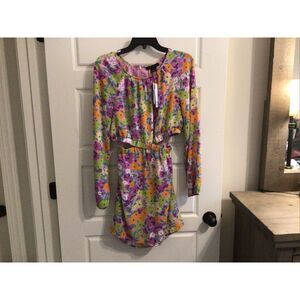 NWT‎ Sanctuary Fresh Garden Floral Elastic Waist Dress Women's size S